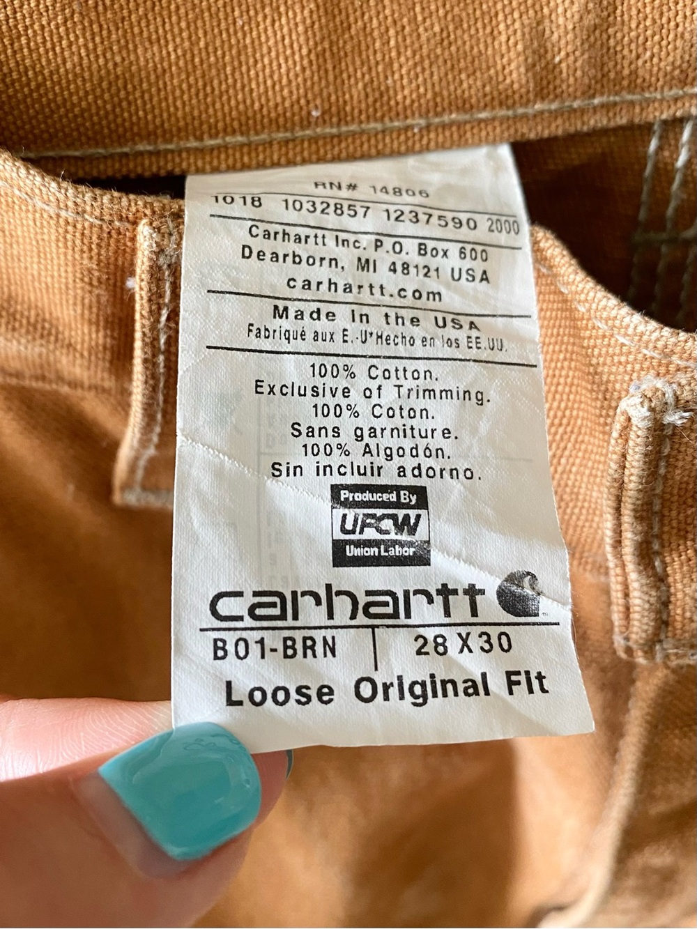 Carhartt Loose original fit double knee carpenter pant - Picture 10 of 10